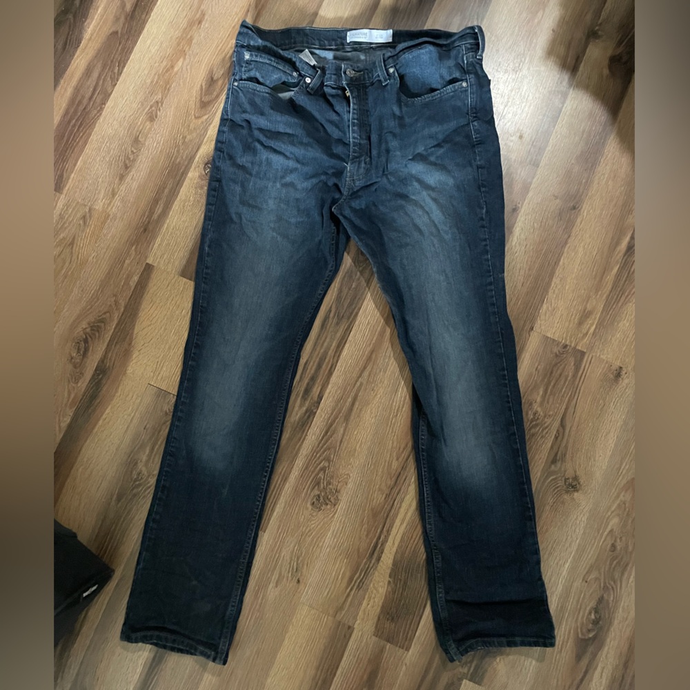 Mens Levis Jeans - straight slim fit - dark wash